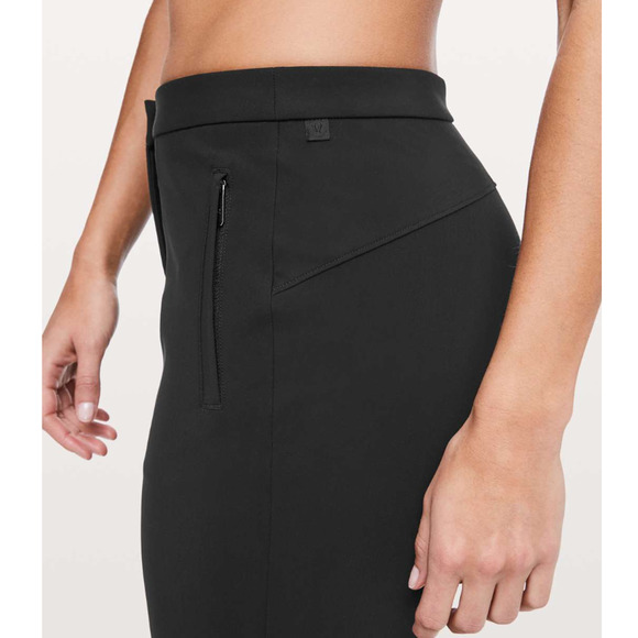 Lululemon Athletica Womens 4 On The Move Pant Lightweight Black Trouser Pant - Picture 4 of 12